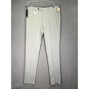 PT Torino Pants Mens 34 Beige Silkochino Trousers Slim Fit Silk Blend Stretch